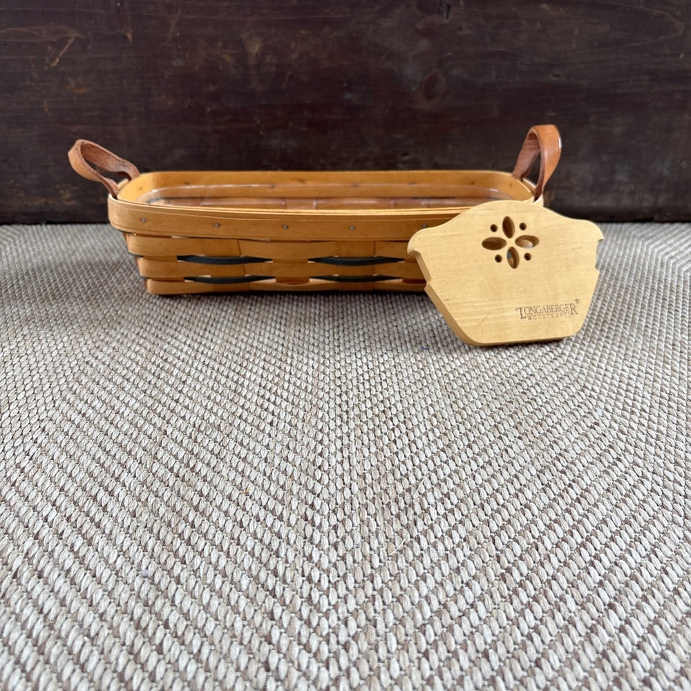 Longaberger Cracker Basket Protector And Wood Divider